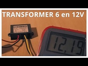 TRANSFORMER DU 6V EN 12V