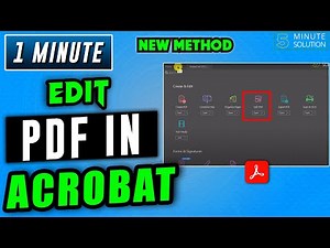 How to edit pdf file in adobe acrobat 2025 | Edit PDF file Free