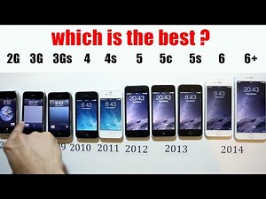 Comparison of all Iphones iPhone 6 Plus vs 6 vs 5S vs 5c vs 5 vs 4s vs 4 vs 3Gs vs 3G vs 2g