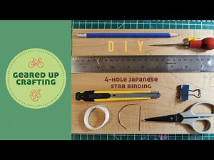 Japanese 4 hole stab binding tutorial