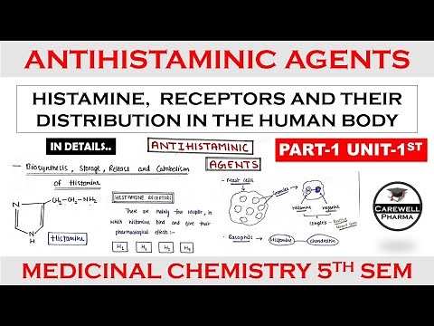 Antihistamine agents || Histamine || Receptors || Part 1 Unit 1 || medicinal chemistry 5th semester