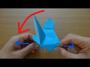 How to make a strange origami "Samurai" Moving Origami "Samurai swings his sword"