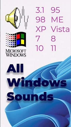 Changing the Windows logo and sounds from the beginning until now