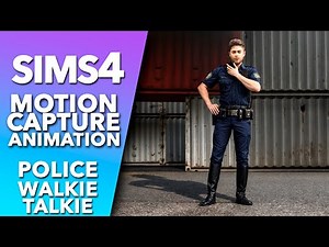 The Sims 4 | POLICE Walkie Talkie Animation Pack | Download
