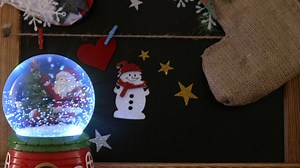Santa Claus Christmas Snow Globe - Free Stock Video