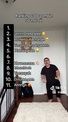 ranking zombie noises 😭🧟‍♂️