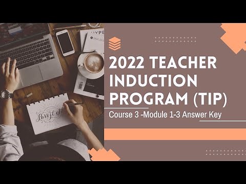 2022 Teachers Induction Program (TIP) Course 3 Module 1-3 Answer Key