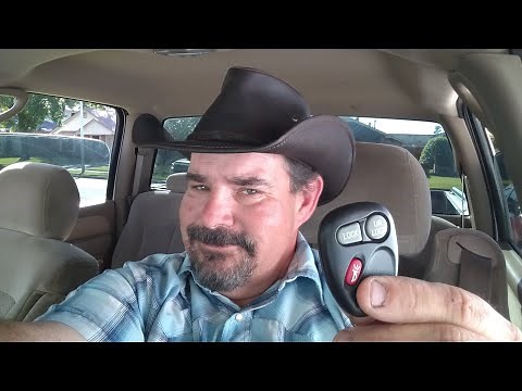 How to program a Chevrolet Silverado remote key fob 1999 - 2006 1500-3500