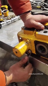 Hydraulic Distribution Valve Installation. #mechanic #mechanicmike #hydraulic #automobile | Mechanic Mike