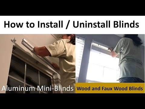 How to Install Window Blinds - Inside Mount and Outside Mount Installation