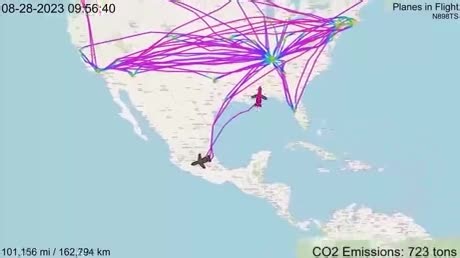 Watch Taylor Swift's Two Private Jets in 2023. That's more than 100 million plastic straws (math at the end) | Streamable
