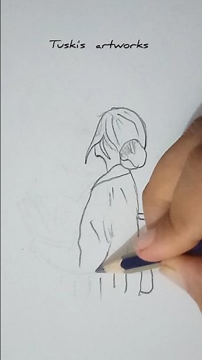 girl's back side drawing | how to do a back handsprings #drawing #art