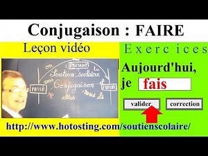 Conjugaison française ce1 : faire à l'imparfait, au présent et au futur