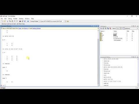 MATLAB Programming 16 - sum()