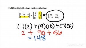 How to Multiply Matrices | Precalculus | Study.com