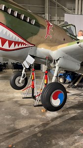 #FascinatingFact: The landing gear on the P-40 and on the Zero influenced the aircraft's maneuverability while in the air! The P-40, like many WWII aircraft, is a tail dragger, meaning its landing gear has two (2) main gear one under each wing and a smaller wheel under the tail, giving it the distinctive WWII nose up look for many of the aircraft on the ground. Although the P-40s and their opponents, the Zero, were both tail draggers, there is a striking difference while in the air. The P-40 had