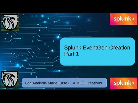 Splunk Tutorial For Beginners | Creating a Basic EventGen System in Splunk