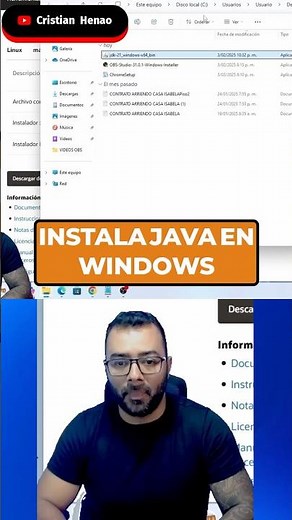 Instala Java en windows #shorts