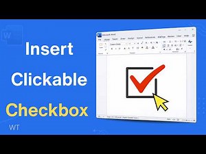 How to Insert Clickable Checkbox in Microsoft Word | 100% Reusable