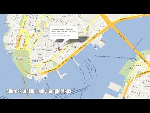 Address Lookup using Google Maps