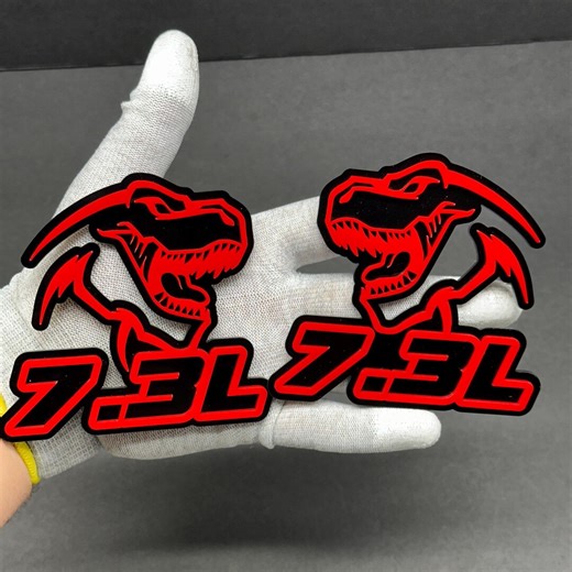 2x Car Fender Custom Godzilla Badges Emblem RAGING-7.3 MULRICOLOR Truck Badge Logo Sport Offroad 4x4 SUV Badge Carsafe Adhesive Easy Install - Etsy