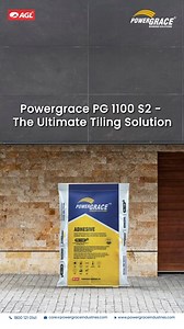 The ultimate adhesive solution, Elevate your installations with PG 1100 S2! Perfect for large-format tiles, it delivers unmatched flexibility, bond strength, and safety for flawless results. For more information visit: www.powergraceindustries.com #tilemastery #adhesiveexcellence #buildtolast #PG1100S2 #PG1100 #powergrace #adhesiverange #tileadhesive #constructionmaterials #tilesolutions #adhesivepower | Power Grace Industries Ltd | Facebook