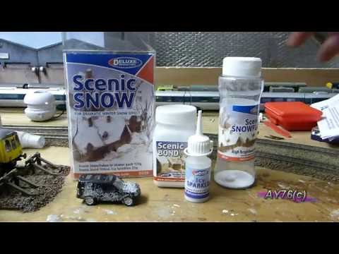 Building A Model Railway - Scenics (Winter Snow Time)