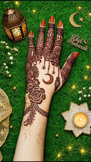 Eid special Easy Moon mehndi design | mehandi ka design | mehndi designs | mehndi ke designs
