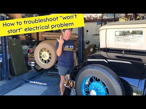 Old car won't start? How to Troubleshoot Ford Model A Points Ignition system and wiring