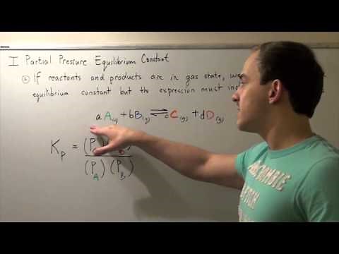 Partial Pressure Equilibrium Constant