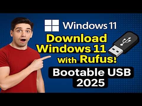 Download Windows 11 ISO with Rufus for Bootable USB | Step-by-Step Guide (2025)