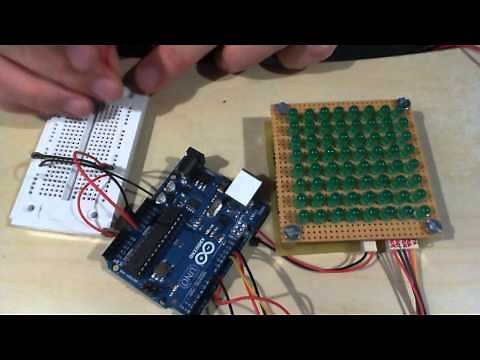 DIY 8x8-LED-Matrix with Arduino
