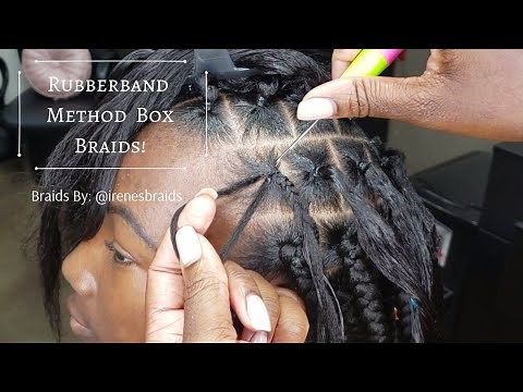 Quick & Easy Rubberband Method Box Braid Style | Anchor Braid Method | 3hrs | @irenesbraids