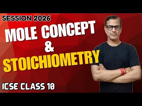 Mole Concept and Stoichiometry One Shot | Mole Concept Class 10 ICSE | ‪@sirtarunrupani‬​