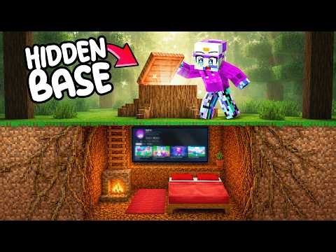 Hidden Tree Stump Base Battle in Minecraft!