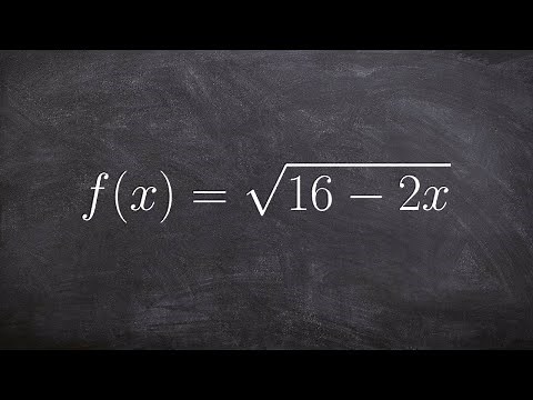 Find the domain and write in interval notation of a square root function