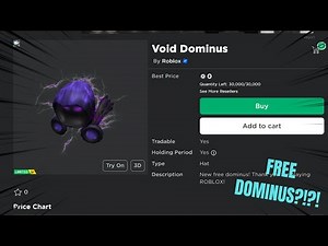 HOW TO GET A FREE DOMINUS IN 2024! (ROBLOX)