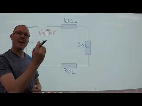 How to calculate current in a series circuit