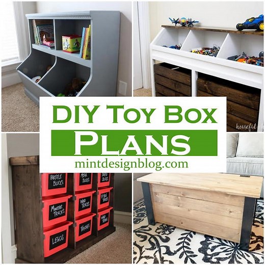 23 Free DIY Toy Box Plans To Make Today