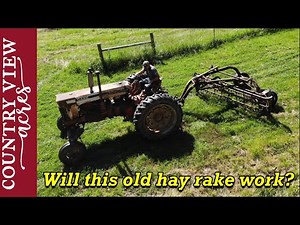 Testing out the Hay Rake I bought at auction for $275. How much need fixed?