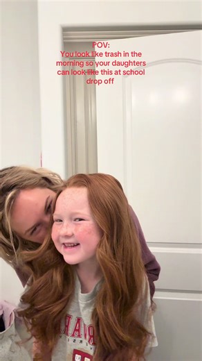 In the morning, I’m always looking a mess! But my daughters will never! #momof3 #momsover30 #momlife #momsoftiktok #daughter