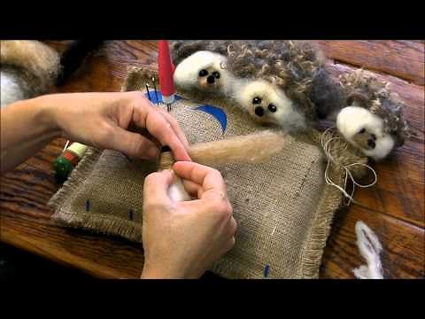 Needle Felting A Hedgehog by Sarafina Fiber Art