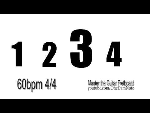 Metronome 60 Beats Per Minute 4 Beat Count BPM Click Track Basic 4 Count School Practice