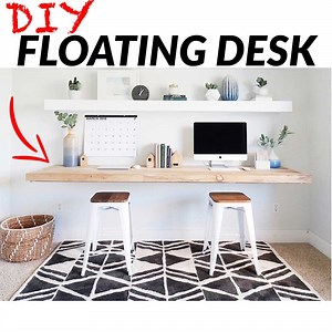 20K views · 279 reactions | Check out this floating desk thats perfect for the office. | Mr. Build It | Facebook