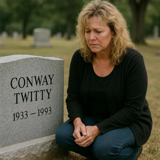 THIS MORNING: Kathy Twitty sobbed at the grave of her father, Conway Twitty, and the world's heart broke with her. 32 years after his passing, she quietly approached his tombstone with a bouquet of white flowers, her hand trembling as she rested it on the cold stone. Witnesses described the heartbreakingly beautiful moment as her “reaching for her father’s warmth one more time,” a silent testament to a bond that time cannot sever. It was a powerful reminder that long after the applause fades, a 