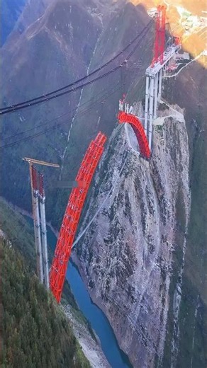 CHINA'S 520m Mega Arch Rising | Guniuhe Super Bridge 2025 Construction Update #Shorts
