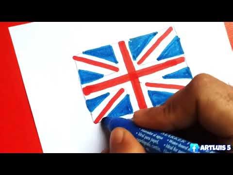 How to draw the flag of the United Kingdom