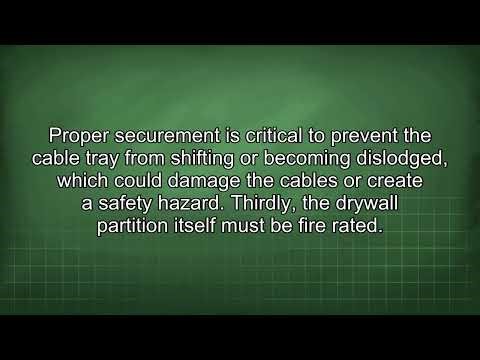 Installing Cable Tray in Drywall Partitions Explained