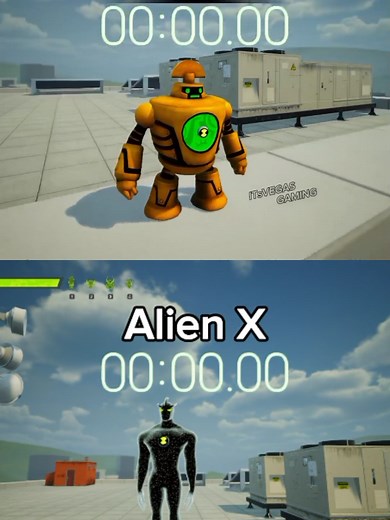 Clock Work Vs Alien X 🏁 Falling Speed Race #ben10 #galvan #gamers #itsvegasgaming #vs