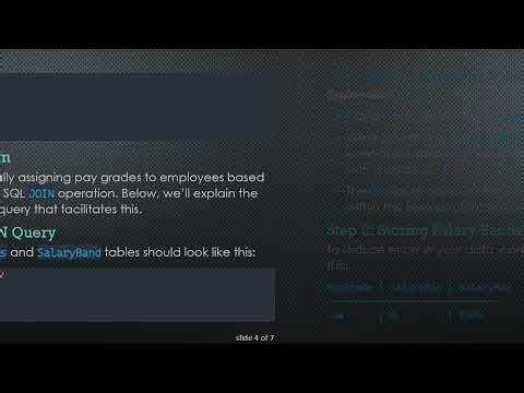 How to Dynamically Apply Salary Bands in SQL with JOIN Operations